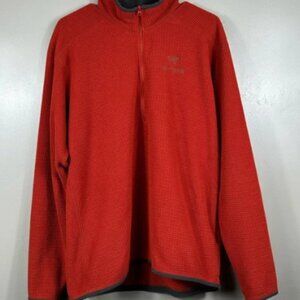 Arc’teryx Men’s Delta AR Micro Grid Fleece Pullover 1/4 Zip In Red - Large